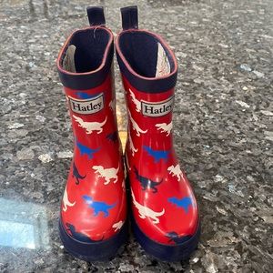 Hatley toddler size 6 Dino rain boots